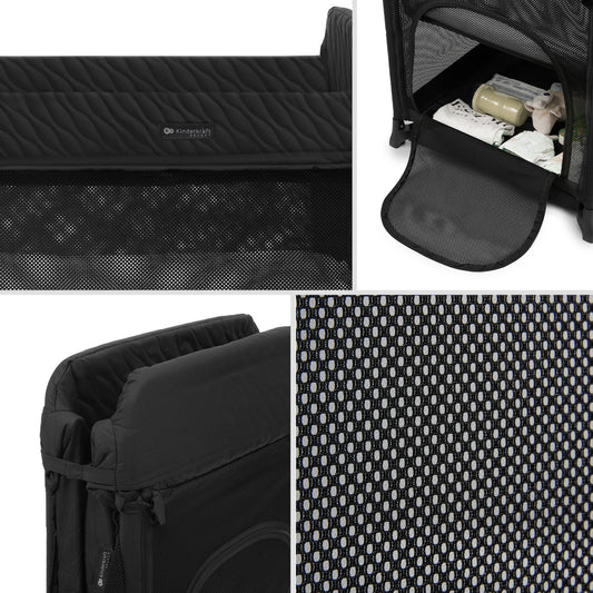 PATUT DE CALATORIE KINDERKRAFT MOON DREAM, BLACK - Negru