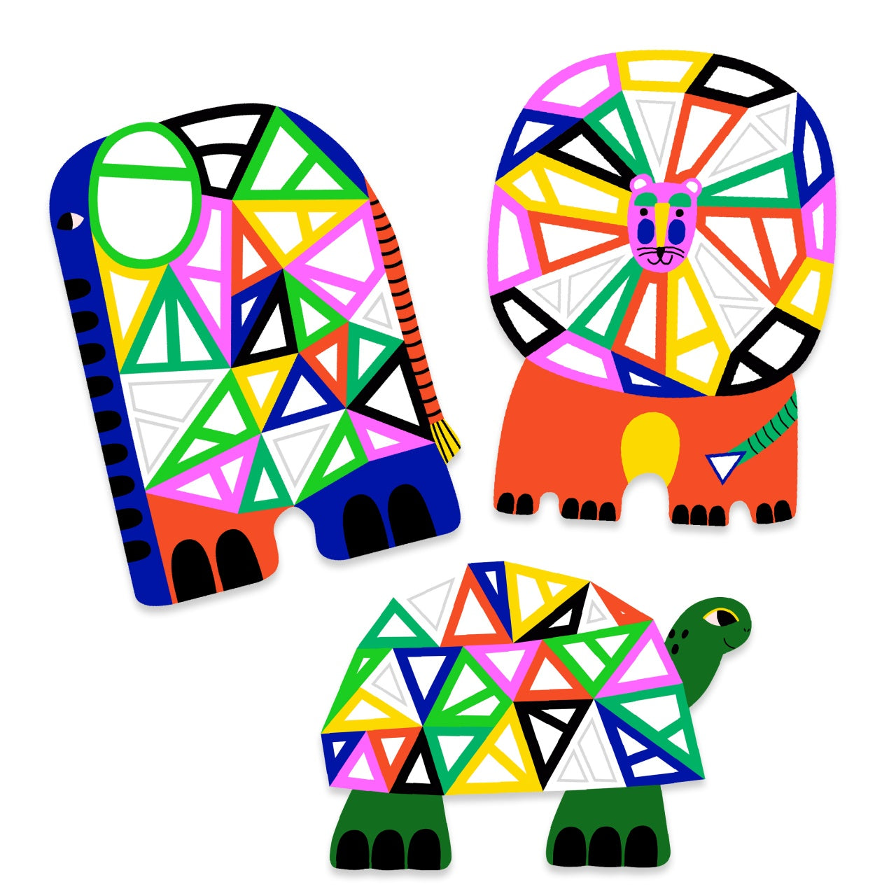 Set creativ mozaic Animale, Djeco - Imagine 5 [ps:bf93cf45-e4c6-4a2b-a8d1-43dd07f70534]