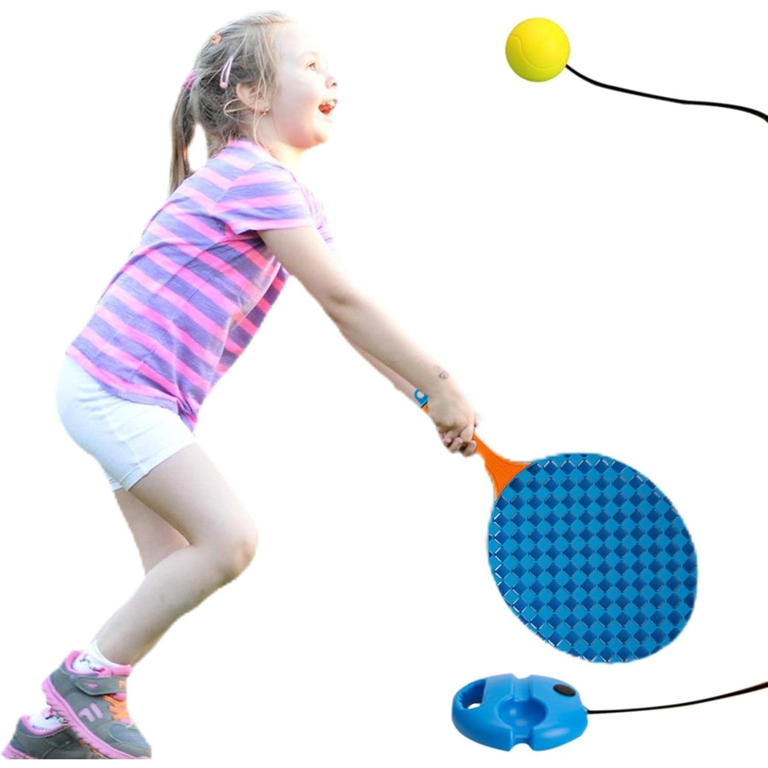 Set Badminton Copii Flippy, 2 Palete și Mingi, Albastru - Albastru Portocaliu (4) [ps:d3a7be5f-4d24-41a2-8517-00d06a992466]