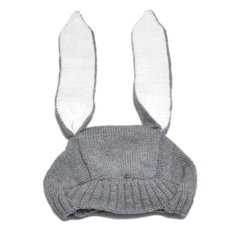 Caciulita iepuras Drool (Culoare: Roz inchis) - Gri
