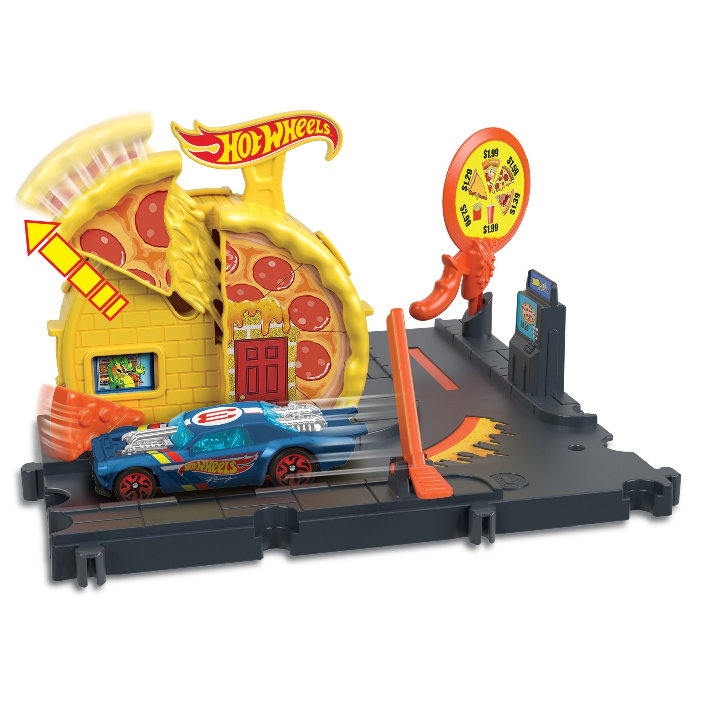 HOT WHEELS CITY EXPLORER SPEEDY PIZZA PICK UP Mattel - Imagine 4