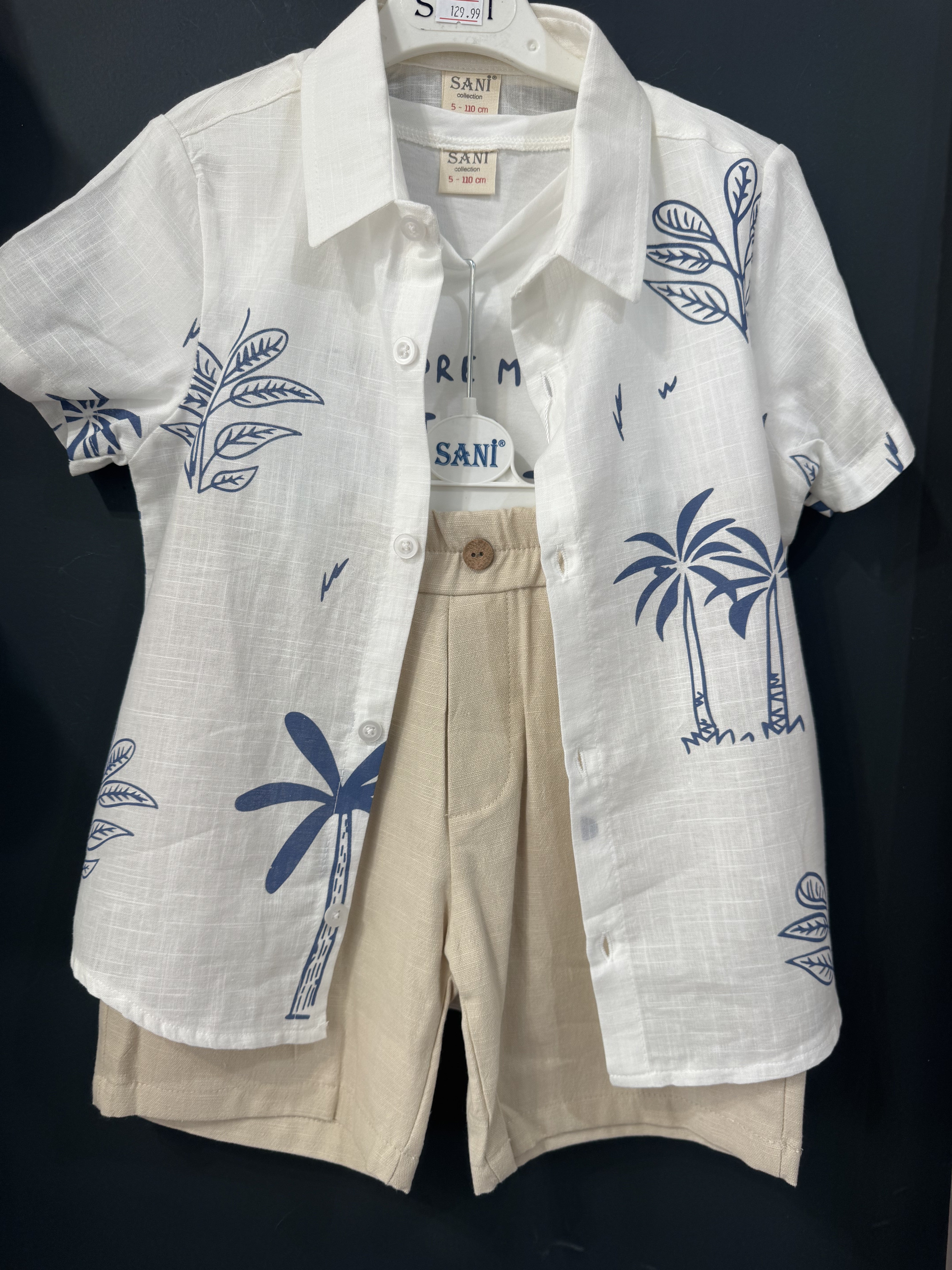 Set cămașă și pantaloni scurți Sani Collection cu - 2 ANI (4) [ps:00aeaef5-9d53-485a-9df9-eef2d0e4659b]