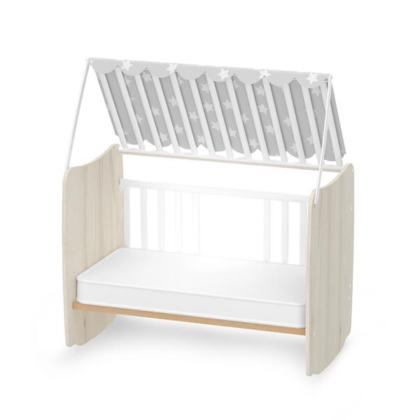 Patut Bebe LORELLI Stars - Leganare, Casuta - White Light Oak (4) [ps:498bc16f-3dea-41d7-86e7-9309dc12677e]