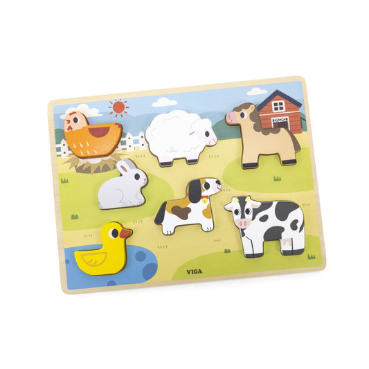 Puzzle senzorial incastrat - Ferma, Viga [ps:89ccbe82-6170-450e-a280-cbb59c93cabd]