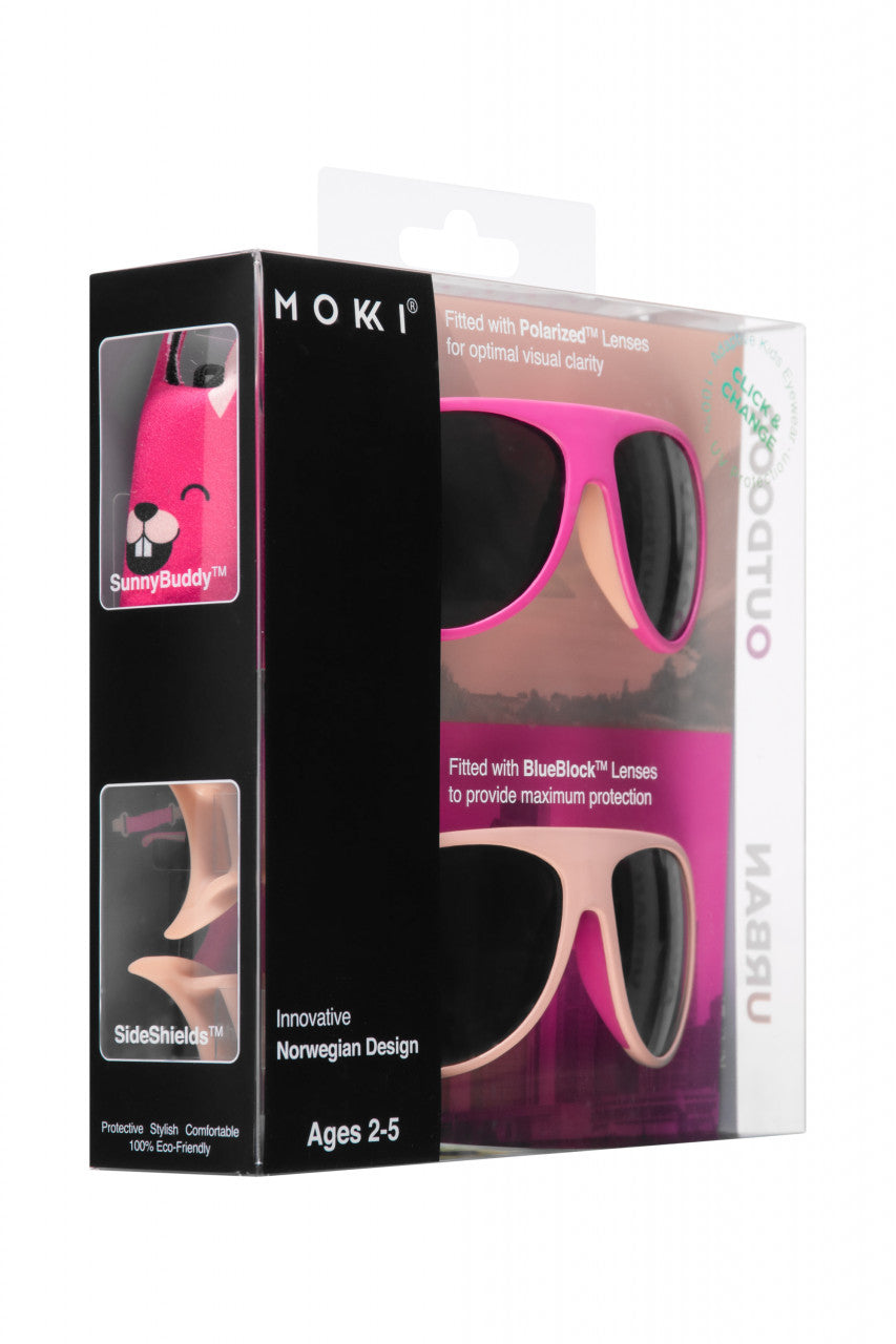 Ochelari de soare pentru copii MOKKI Click & Change, protectie UV, roz, 2-5 ani, set 2 perechi [ps:1c1e13b3-1ae7-4ee0-bcf2-842048965515]