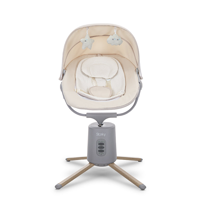 Leagăn Electric Lorelli Storky, Bluetooth, Beige | 0-6 luni - Beige (4) [ps:2384f921-1359-4b88-9cad-f9260df0f37f]