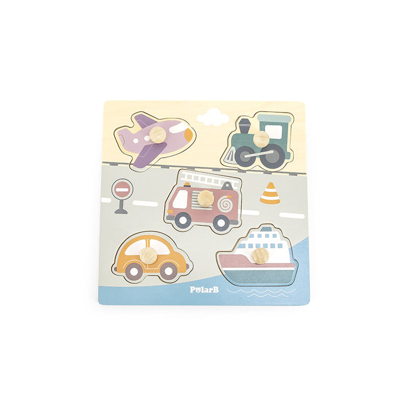 Puzzle cu manere – Transport, PolarB Viga [ps:2f7d2200-d780-4548-a455-9ee2d6c4f3c0]