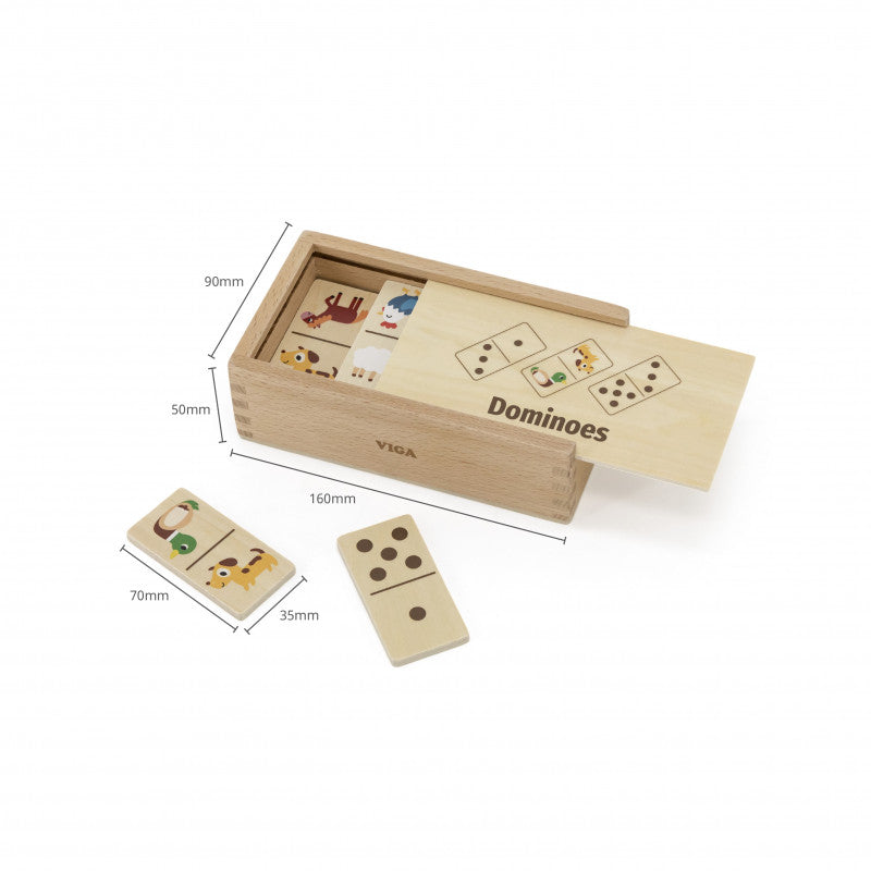 Joc Domino din Lemn Animale si Numere, Viga [ps:894700de-bc86-4bad-bb27-8c6a10630aa4]