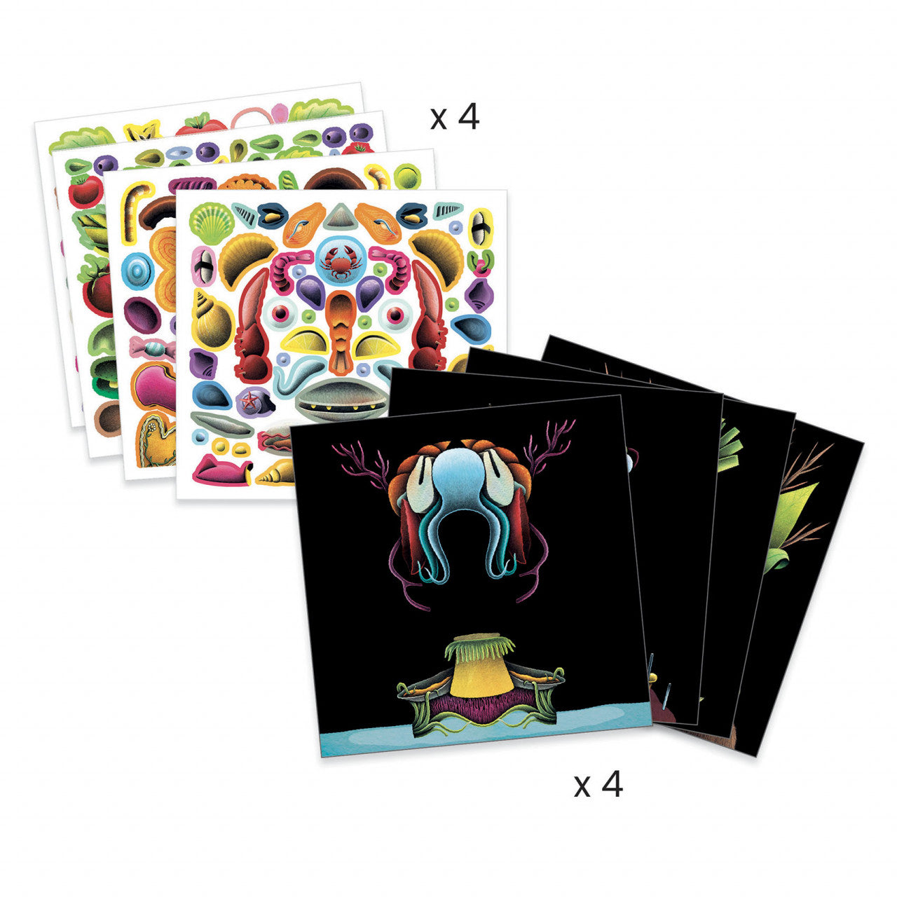 Atelier colaj Manierism Inspired by Arcimboldo, Djeco - Imagine 3 [ps:c4c3d566-edb8-4c24-b448-a53ac19b0c3c]