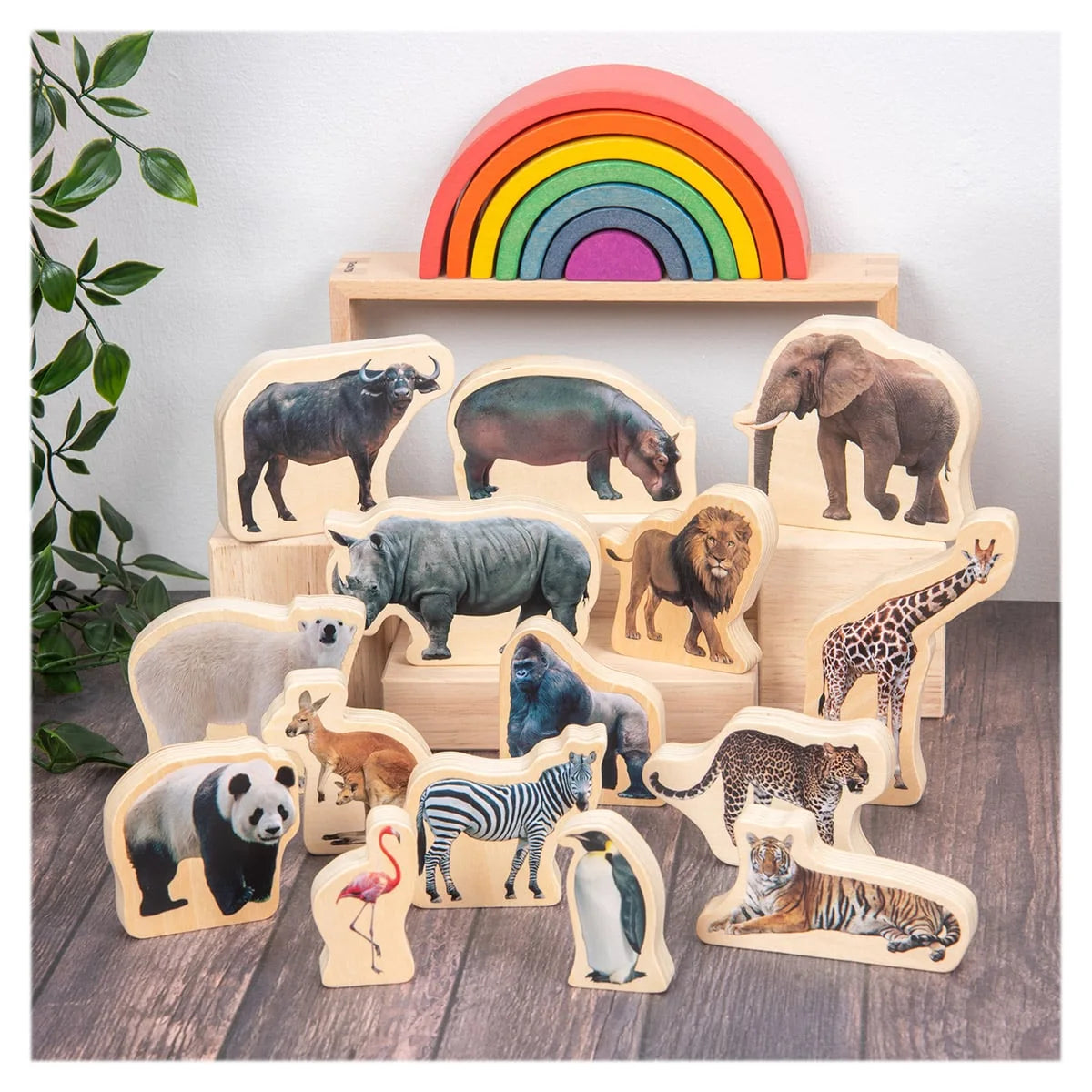 Blocuri Lemn Animale Sălbătice, 15 piese, Tickit - Default Title (4) [ps:c6353f24-116c-4f6d-9d8c-0cf3d51cdd32]