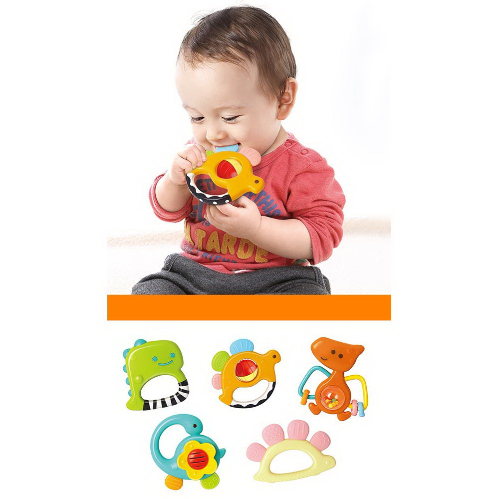 SET 5 ZORNAITORI DINOZAURI MULTICOLORI Jucarii Bebe - Imagine 3 [ps:27c49a73-421b-45ad-8687-ff00e581a09d]