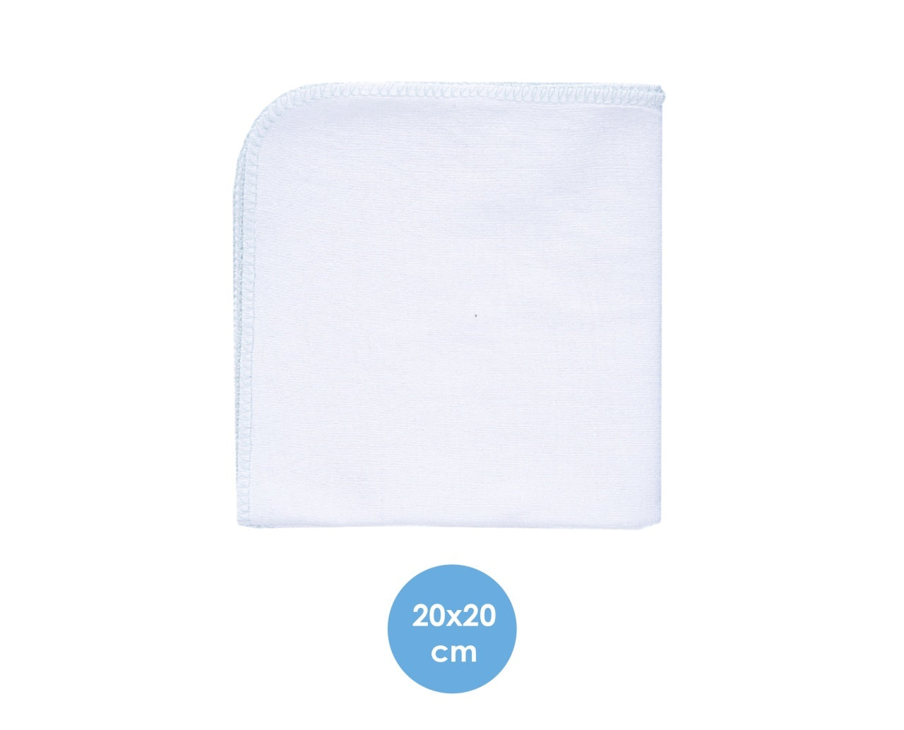 Set 10 batistute BabyJem din bumbac pentru copii 20x20 cm - Imagine 4