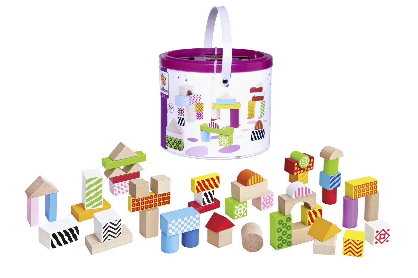 EICHORN COLOR SET BLOCURI DE CONSTRUCTIE DIN LEMN Simba - Imagine 2 [ps:bf2495f1-6e81-4986-bc90-20c015f49944]