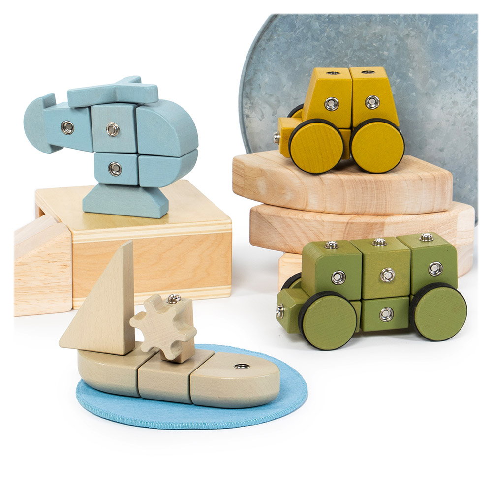 Snap Block Vehicles Guidecraft - Blocuri Lemn, 32 Piese - Default Title (4) [ps:1d2bd361-ca06-4f84-9a27-5f676901768a]