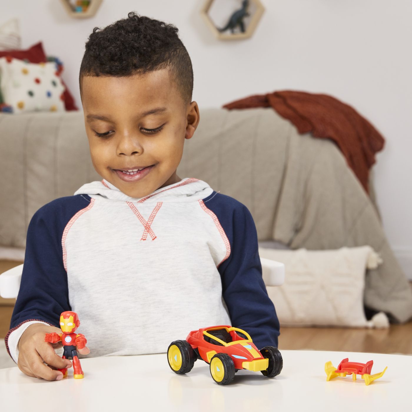 MARVEL IRON MAN SI PRIETENII SAI UIMITORI SET VEHICUL SI - Imagine 4