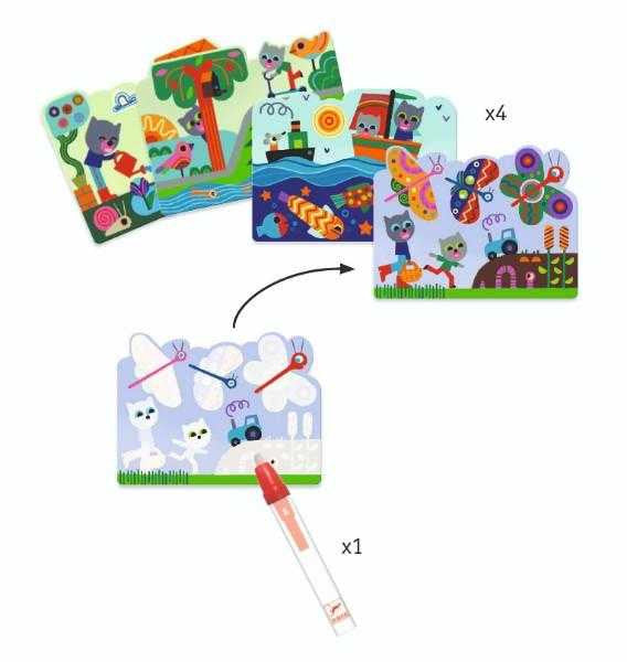 Set pictura cu apa In gradina, Djeco - Imagine 2 [ps:83250ed2-efde-4cc9-98ef-d28a1f86da80]