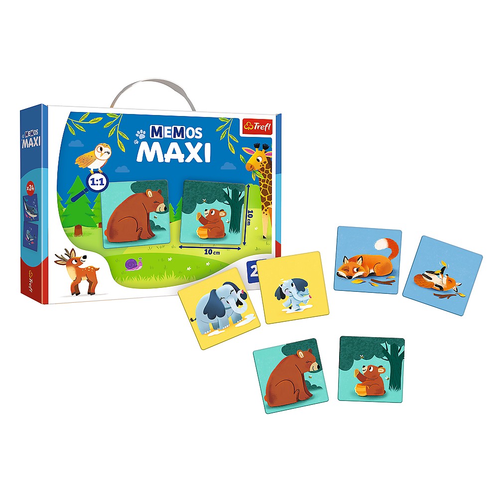 JOC MEMOS MAXI ANIMALE PARINTI SI COPII Trefl - Imagine 4