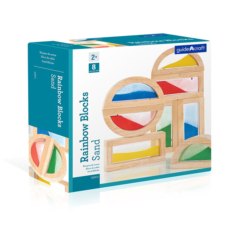 Rainbow Blocks Guidecraft - Blocuri Senzoriale cu Sclipici - Cu Nisip Colorat (4) [ps:d30aee5d-7034-488a-ae9b-d5a377222d28]