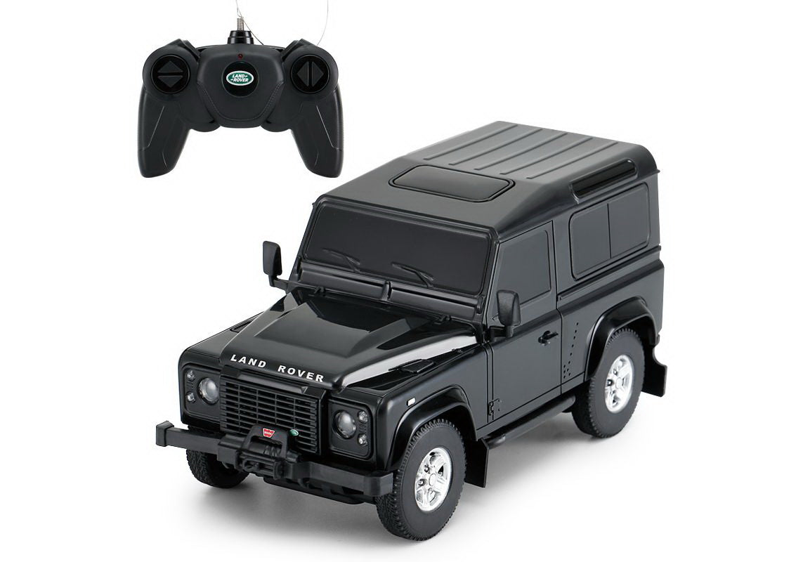 MASINA CU TELECOMANDA LAND ROVER DEFENDER NEGRU CU SCARA 1 LA 24 [ps:a8829171-bd3c-4331-95e7-c99e359f84f8]