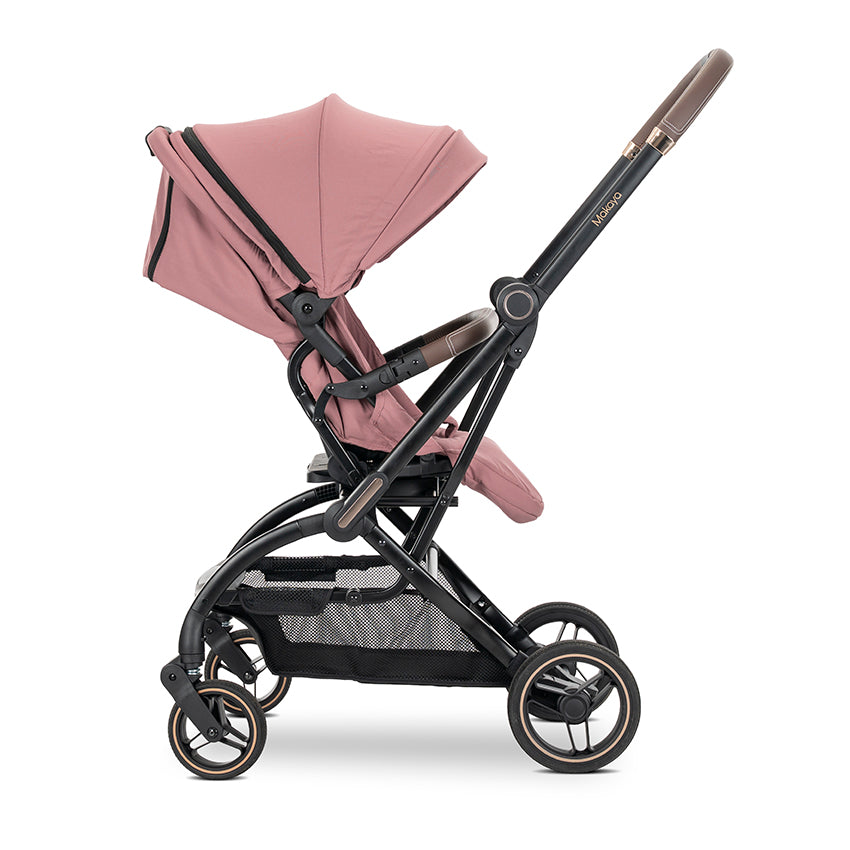 Cărucior Nou-Născut Lorelli Makaya, Scaun Rotativ 360°, - Pink (4) [ps:54264bb9-b3b4-4248-9484-c04d0fadea7b]
