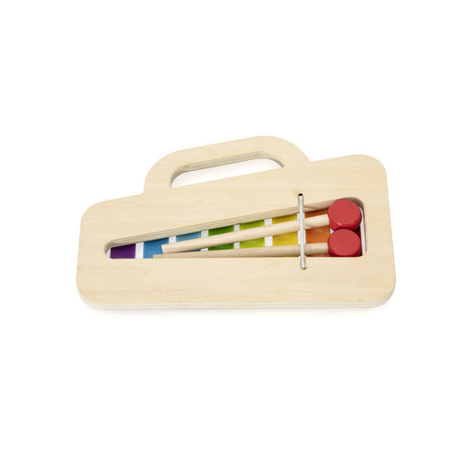 Xilofon din lemn colorat, Viga [ps:e61f1b36-4f87-4555-84e1-26d176b99384]