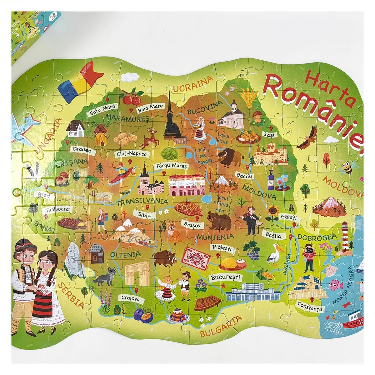 Puzzle Harta României 100 piese Dodo Toys - Default Title (4) [ps:0279d38e-8fc0-4607-9eb3-0031bd03d316]
