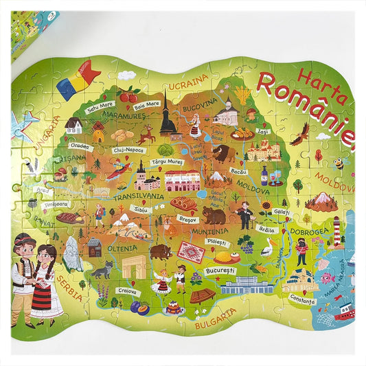 Puzzle Harta României 100 piese Dodo Toys - Default Title (4) [ps:0279d38e-8fc0-4607-9eb3-0031bd03d316]