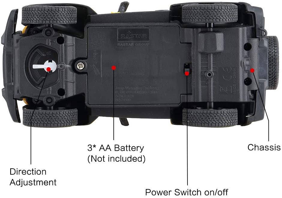 MASINA CU TELECOMANDA JEEP WRANGLER RUBICON GALBEN CU - Galben (4) [ps:d03137ac-e061-4959-8a61-ee5c123390cc]