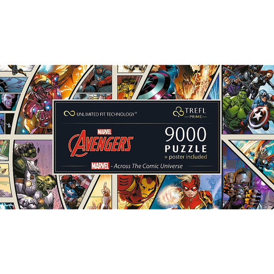 PUZZLE TREFL UFT 9000 MARVEL AVENGERS PRIN UNIVERSUL COMIC - Default Title (4) [ps:b04a5893-1835-4550-baaa-491ed3b197e9]