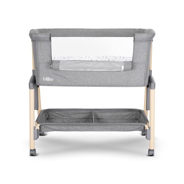 Pătuț Pliabil Co-Sleeper Lorelli Millie, Beige, 0 luni+ - Grey (4) [ps:abebaae9-c477-47a1-ac68-776f6c5432c8]