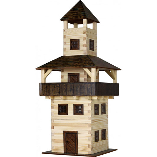 Set constructie arhitectura Turn, 276 piese din lemn, Walachia [ps:e54e7065-b0eb-4dea-aae2-edeffe74a286]