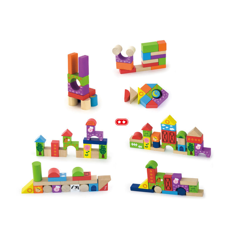 Set cuburi Ferma, 50 de piese, Viga [ps:385ce65a-835f-4567-8587-0b703277fc8c]
