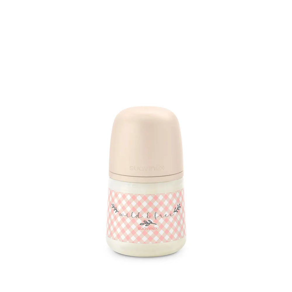 Biberon Suavinex SX Pro 150ml, Debit Lent S - Wild & Free - Roz (4) [ps:3d23c919-1980-44dc-99d2-347f876c240c]