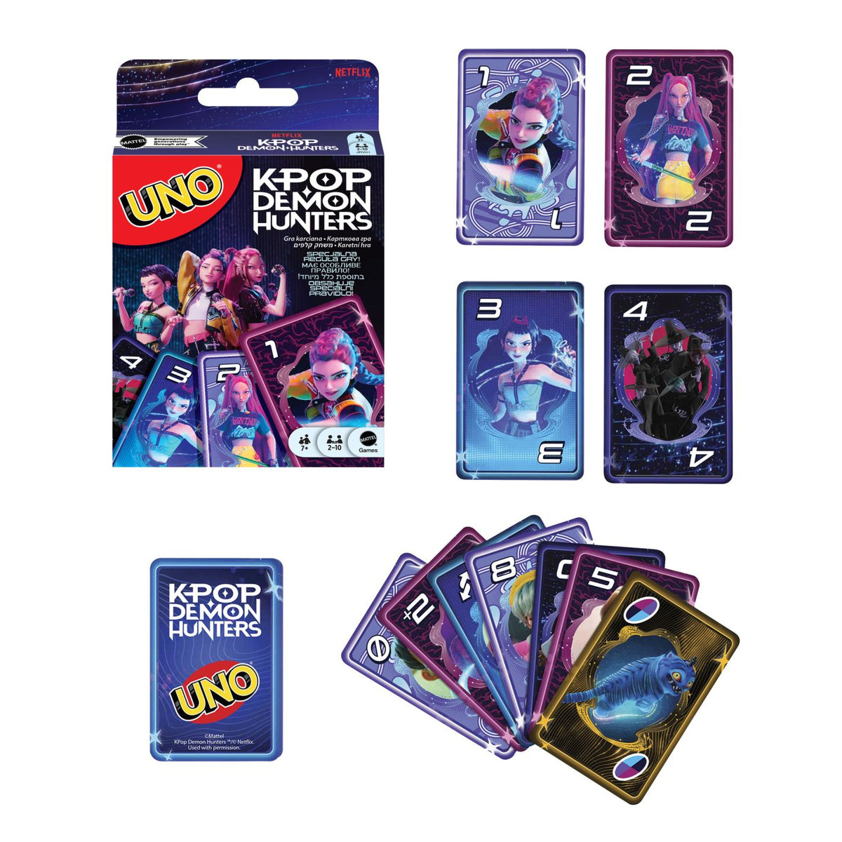 Joc de Cărți UNO K-Pop Vânători de Demoni - Mattel - Default Title (4) [ps:eb2451b8-4950-4869-a5cd-acc6d7058e27]