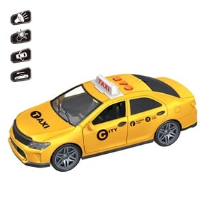 Mașină Taxi Galbenă cu Lumină și Sunet Jumbo - Galben (4) [ps:8a251685-dd91-4435-8319-8aeb88ac149d]