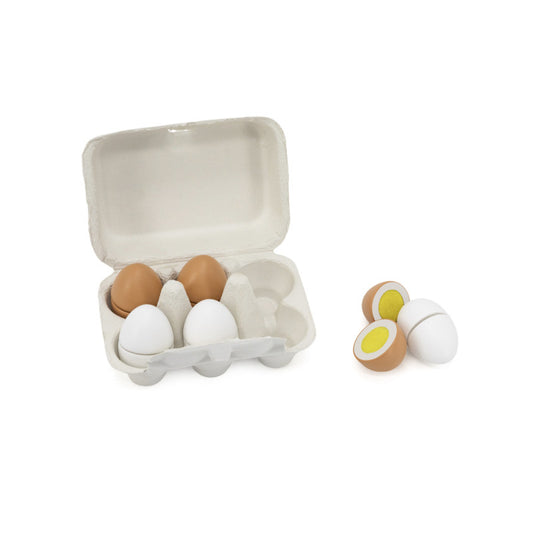 Oua din lemn jumatati (6 pcs), Viga [ps:fd96ef36-bfa7-4399-ab7f-e1c117df402a]