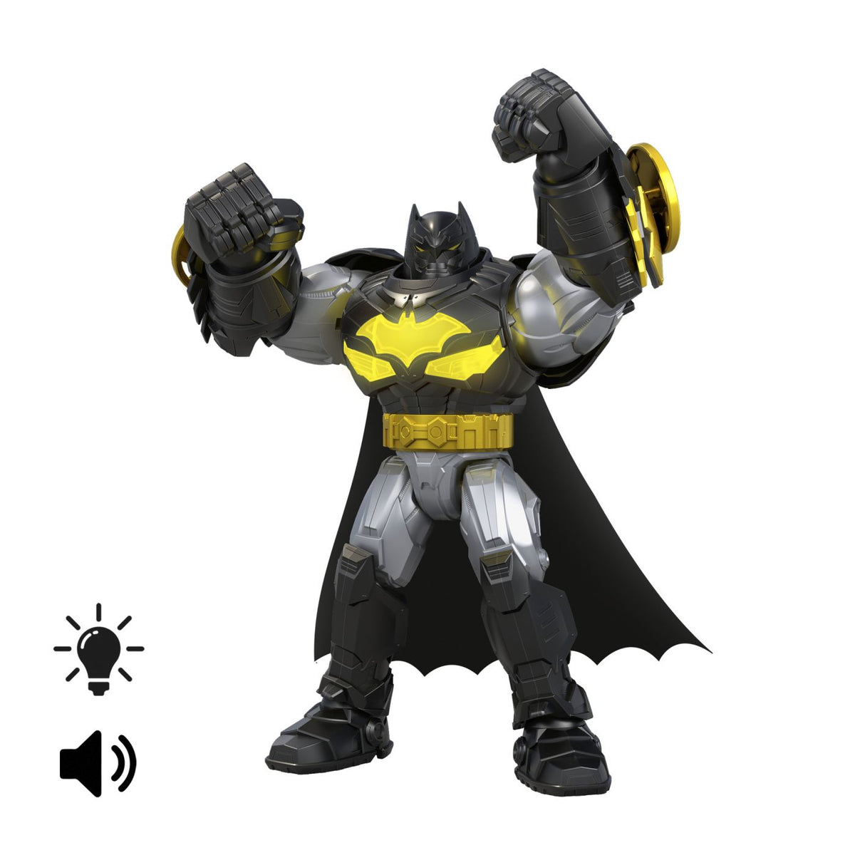 Figurină Batman DC cu Sunete și Lumini, 15cm - Mattel - Default Title (4) [ps:7de66e9a-88e7-44fc-9513-c8520a998275]