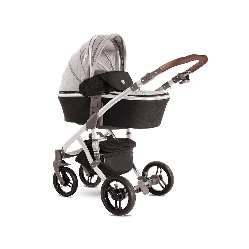 Cărucior Set Lorelli Rimini Premium, Galben-Negru - Gri Stars (4) [ps:f8d918d5-7231-46d9-aed6-e5cbf1733a2d]