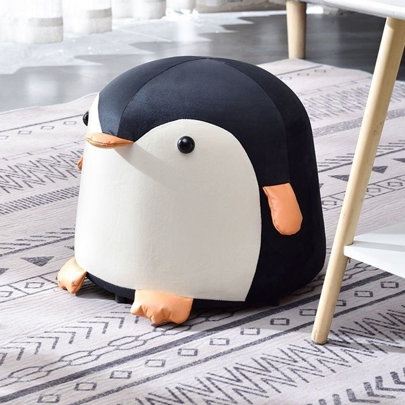 Taburet Copii Flippy Pinguin, Lemn Masiv, Negru - Negru (4) [ps:0fca54e8-0cb7-4e75-a8da-c739489bad94]