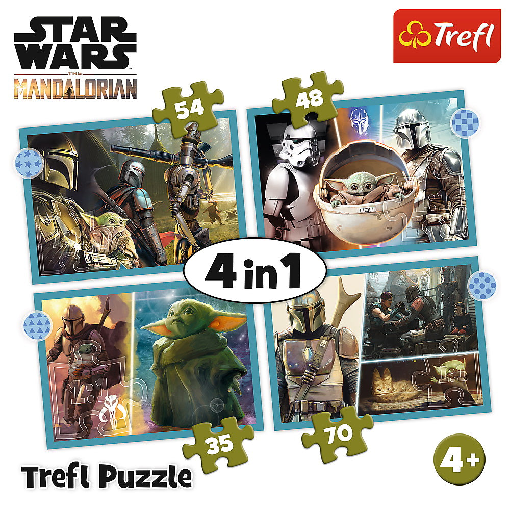 PUZZLE TREFL 4IN1 STAR WARS - MANDALORIANUL - Imagine 6 [ps:ee9eb641-712c-4786-b1f5-76becaccc980]