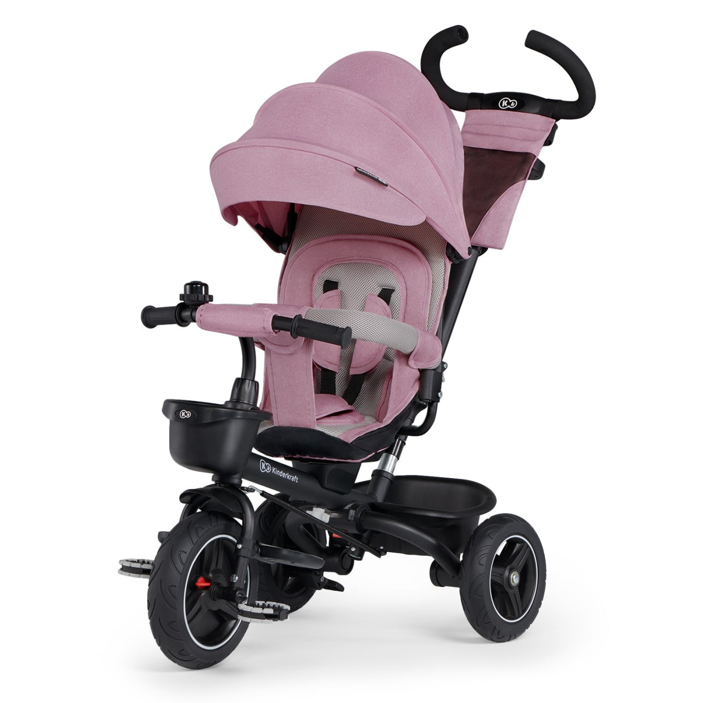 TRICICLETA KINDERKRAFT SPINSTEP, PINK [ps:dc2bda13-30ea-4733-983e-4c2f26f532fa]