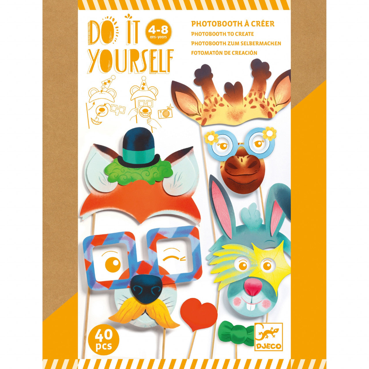 Joc creativ DIY Masti de petrecere, Djeco - Imagine 2 [ps:b9827d0a-9d3c-4497-b4fa-b4cc91d67a1e]