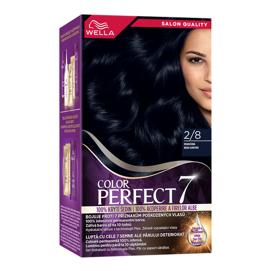COLOR PERFECT 7, vopsea de par, nuanta saten mediu, nr 4/0 - Imagine 4
