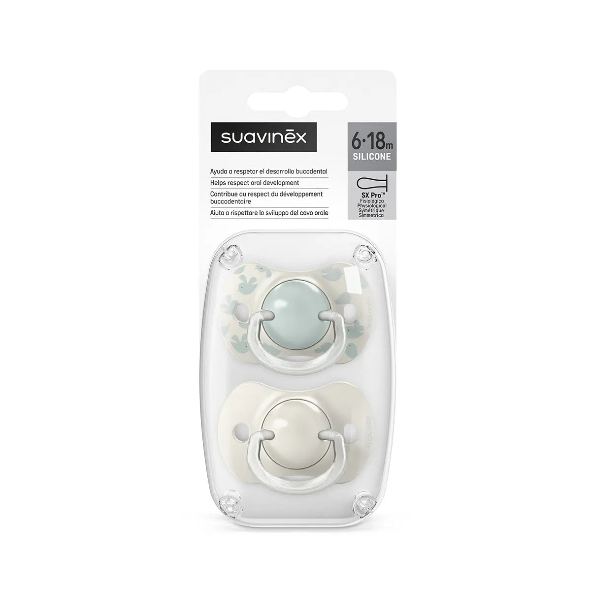 Suzeta fiziologică Suavinex SX Pro 6-18 luni, Vanilie - Mentă (4) [ps:26ef9a78-7c92-4861-99d8-6b63226c71bf]