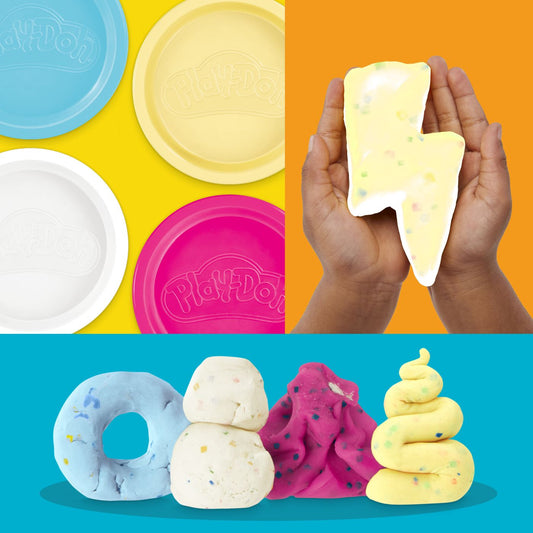 Play-Doh Set 4 Cutii Plastilină Confeti - Hasbro - Default Title (4) [ps:80b596e5-7eb9-4563-bac6-457c85a8040d]