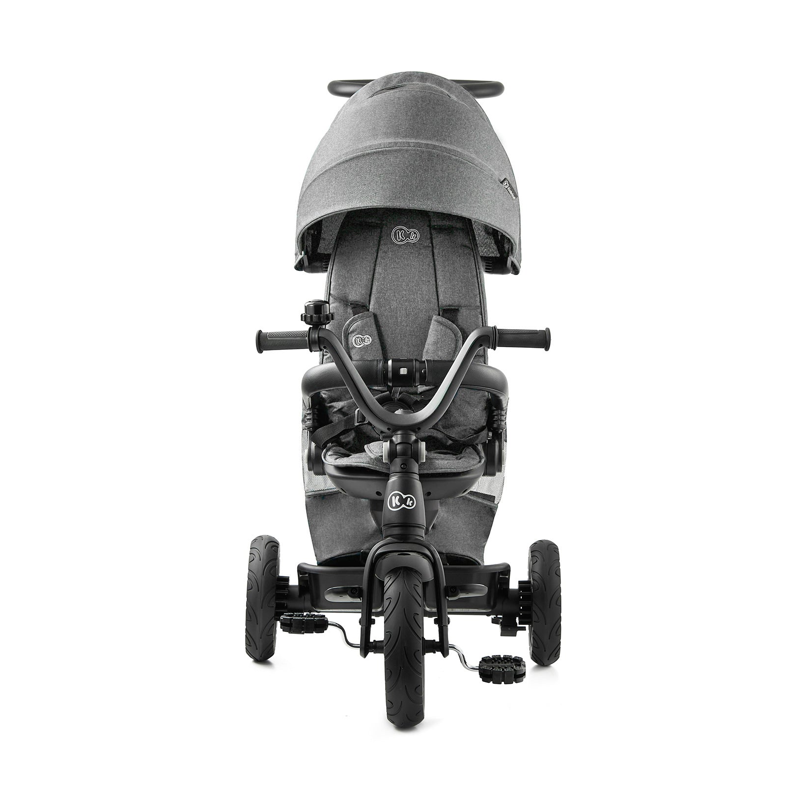 TRICICLETA KINDERKRAFT EASYTWIST, PLATINUM GREY - Gri Deschis