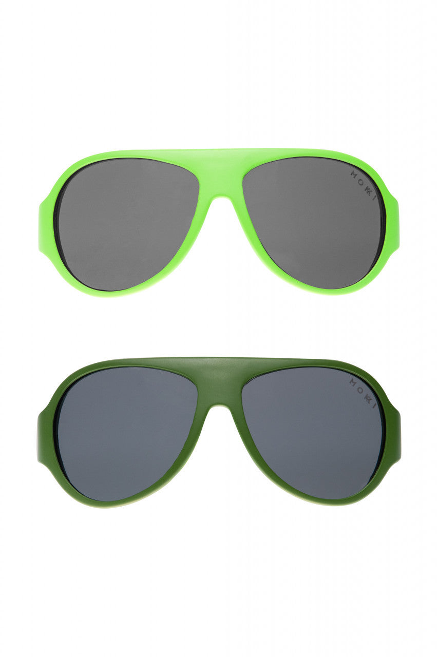 Ochelari de soare pentru copii MOKKI Click & Change, protectie UV, verde, 2-5 ani, set 2 perechi [ps:33c9c6aa-05b5-4c30-b787-fdb18bbfcb64]