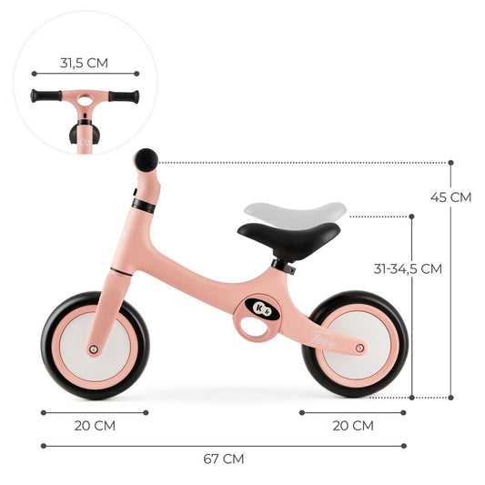 BICICLETA FARA PEDALE KINDERKRAFT TOVE, ROZ - Imagine 4