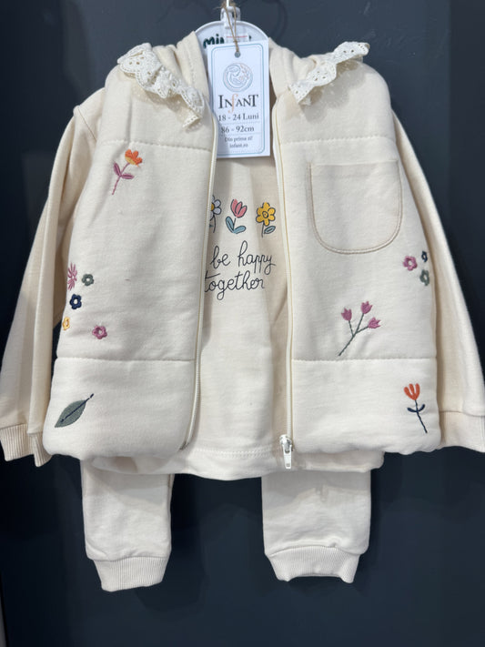Set trei piese cu broderie florală și dantelă 18-24 Luni - 12-18 Luni (4) [ps:11f3c896-30e4-41f8-8a72-cc4fe30a4393]