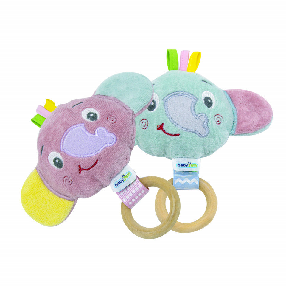 Jucarie pentru bebelusi BabyJem Elephant Toy (Culoare: Roz) [ps:566ee332-856f-431f-ad3e-2b6fdfacf98f]